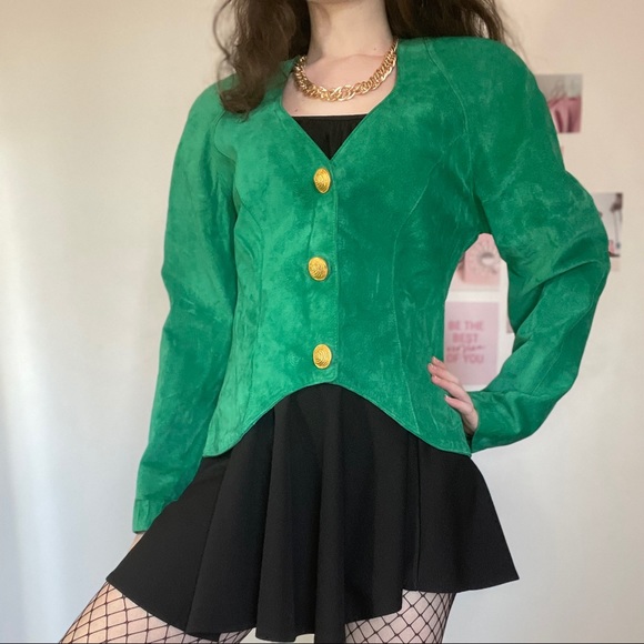 Vintage 80s Danier suede jacket - Picture 3 of 16